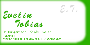 evelin tobias business card